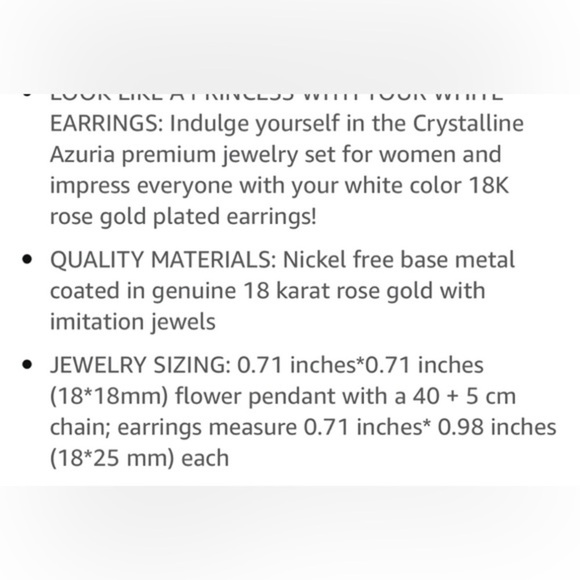 Crystalline Azuria Necklace and Earring Set - Picture 8 of 8